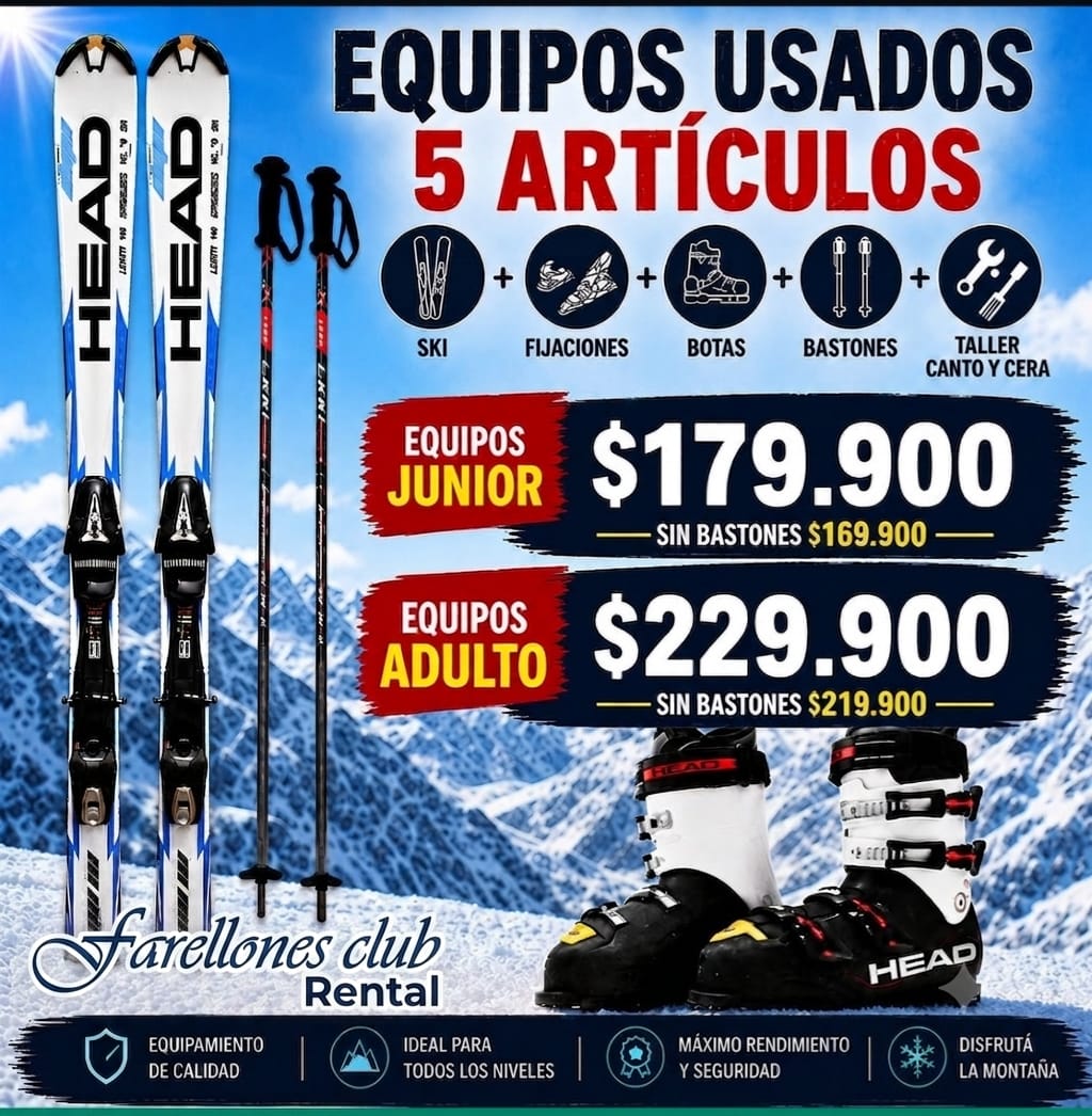 Rental Equipamiento Ski