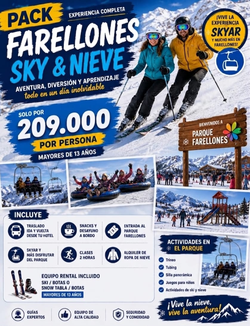 Pack Ski Experiencia Farellones