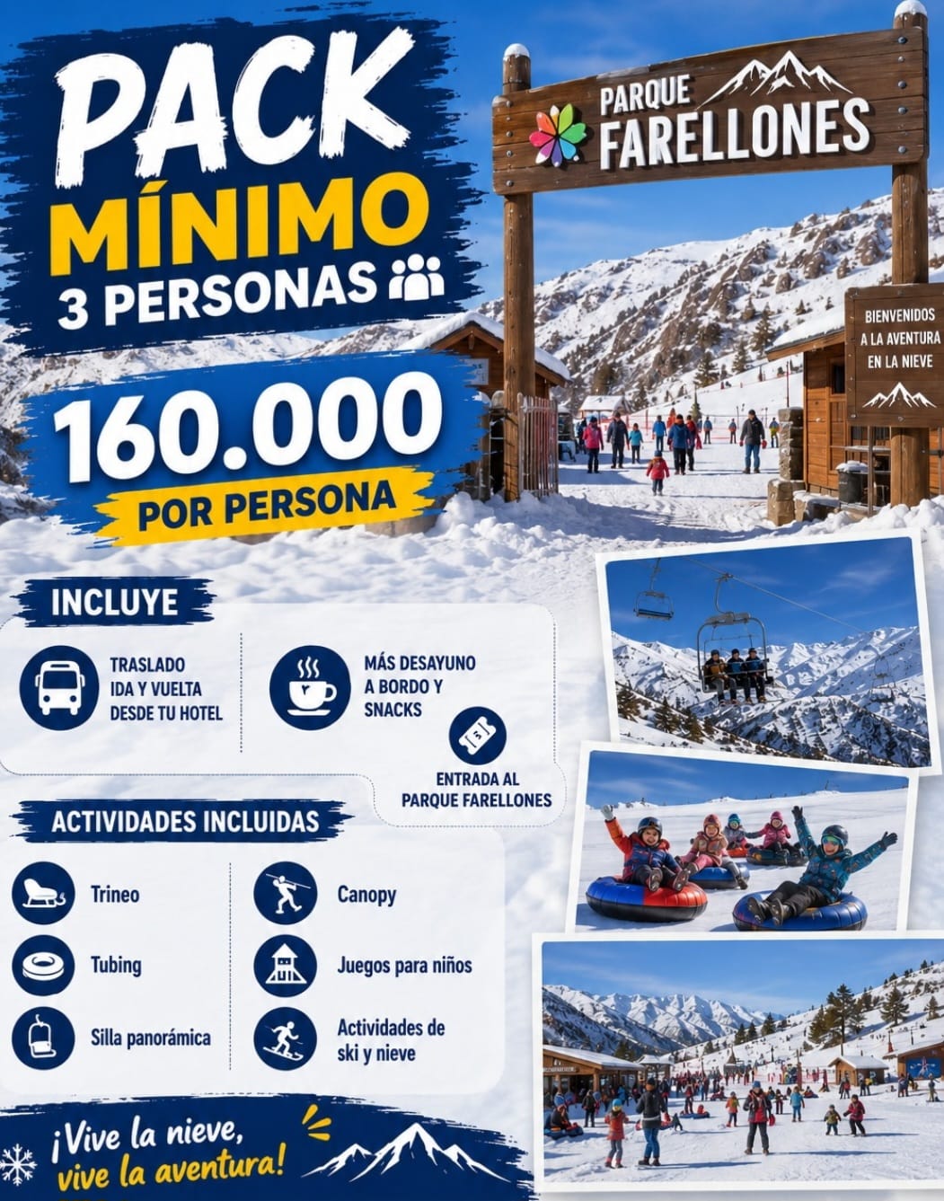 Pack Parque Farellones